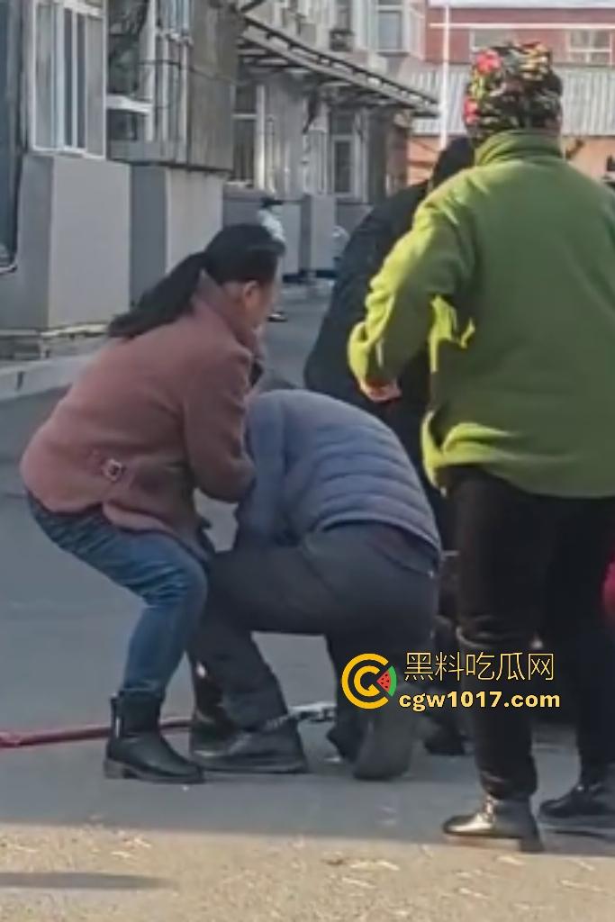 大爷手贱开狗笼被比特犬当场反咬!女主人抱不住狗,大妈大爷拿棍子打像挠痒,比特犬得配上香料才安抚大爷的心!-10