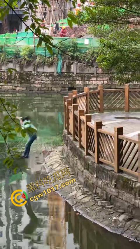 重庆湖边惊魂:绝望女子跳湖,勇敢路人生死救美,惊险拯救,揪心一刻,心跳加速,惊险刺激!-3