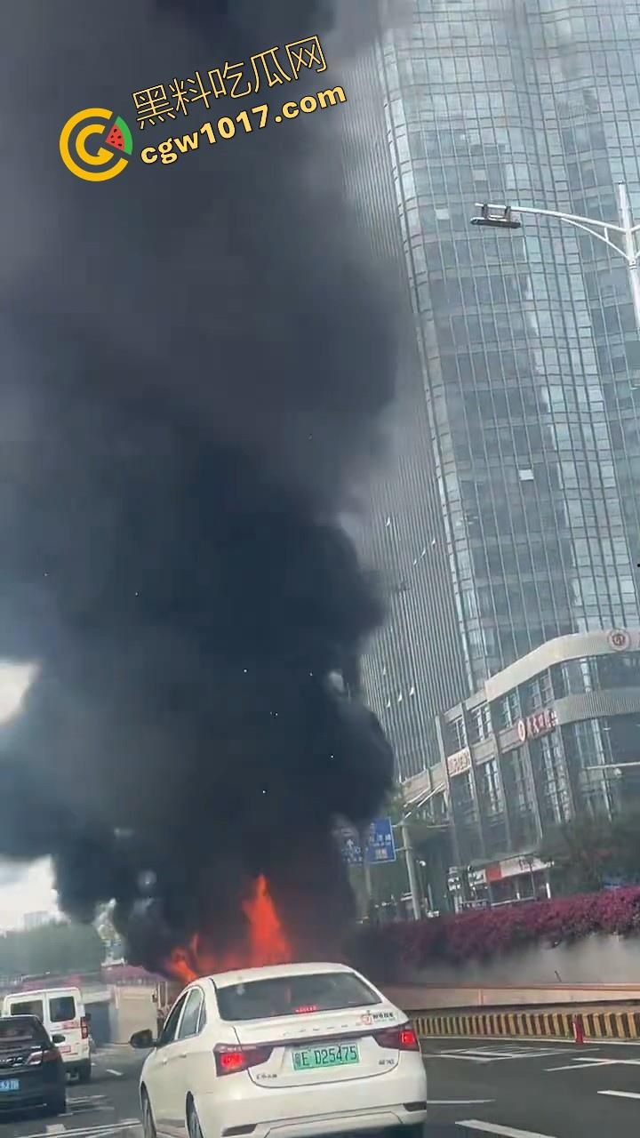 广东佛山季华园隧道口公交车发生自燃,现场浓烟滚滚,火势极其的大,具体自燃原因还待查明!-5